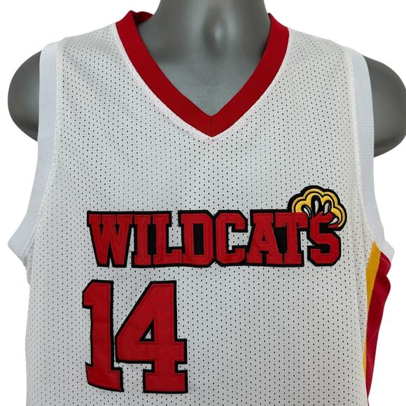 High School Musical Jersey Troy Bolton Wildcats 14 Basketball Men's Size 42 - Picture 3 of 11